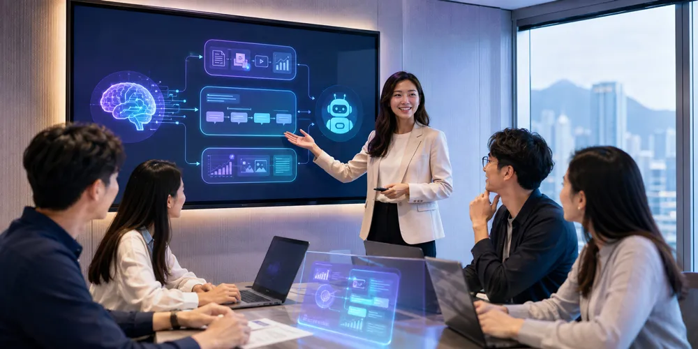 AI Training and Adoption Support illustration